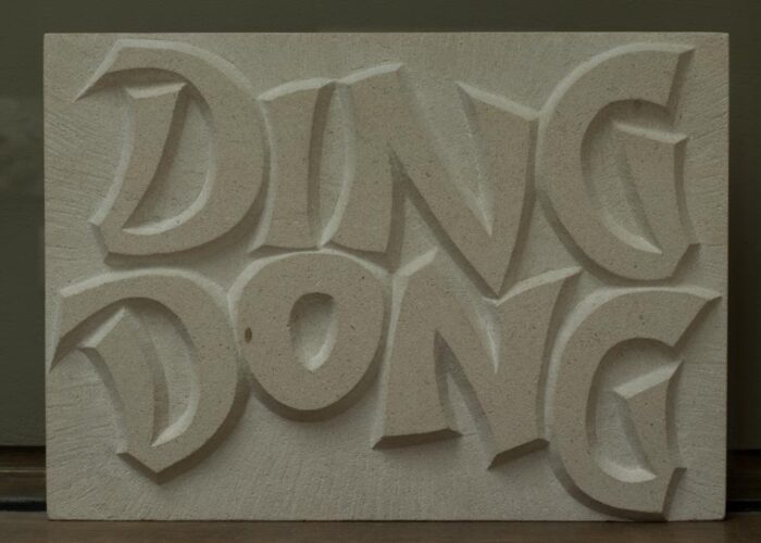 Ding Dong, Letter Carving, Letter Cutting