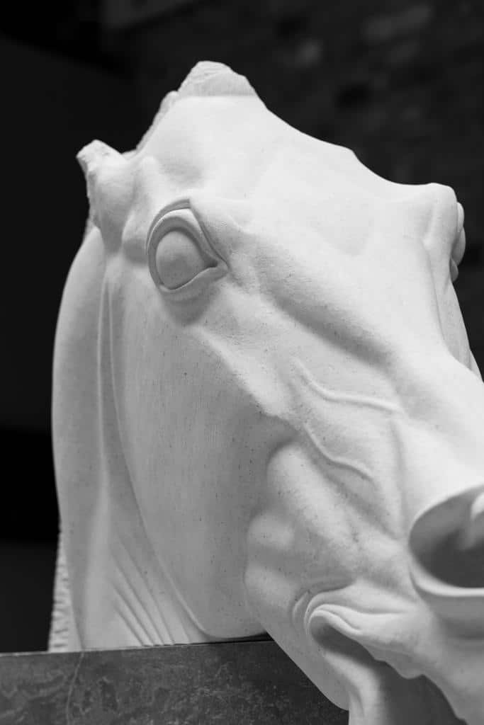 The Horse of Selene sculpture, Stone Carving